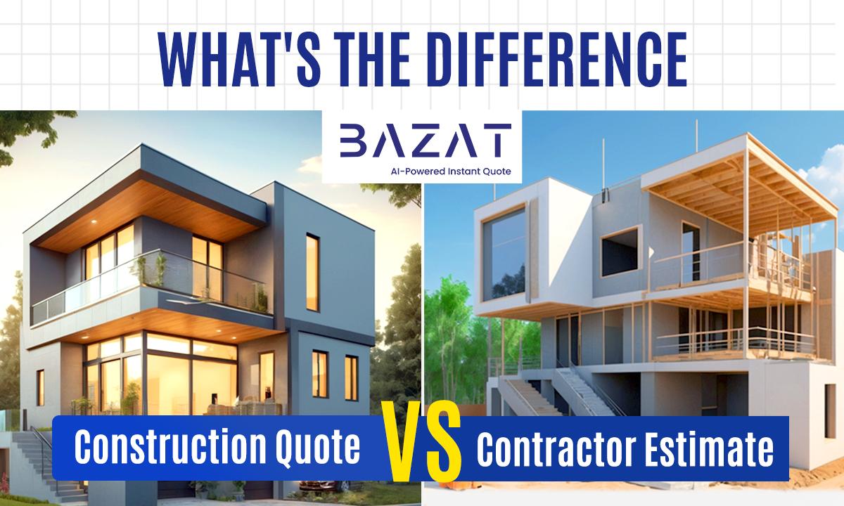 Construction Quote vs Contractor Estimate - What's the Difference?