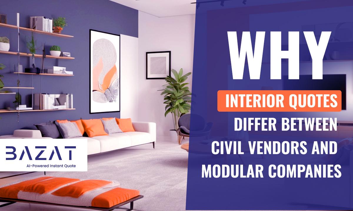 Why Interior Quotes Differ Between Civil Vendors and Modular Companies