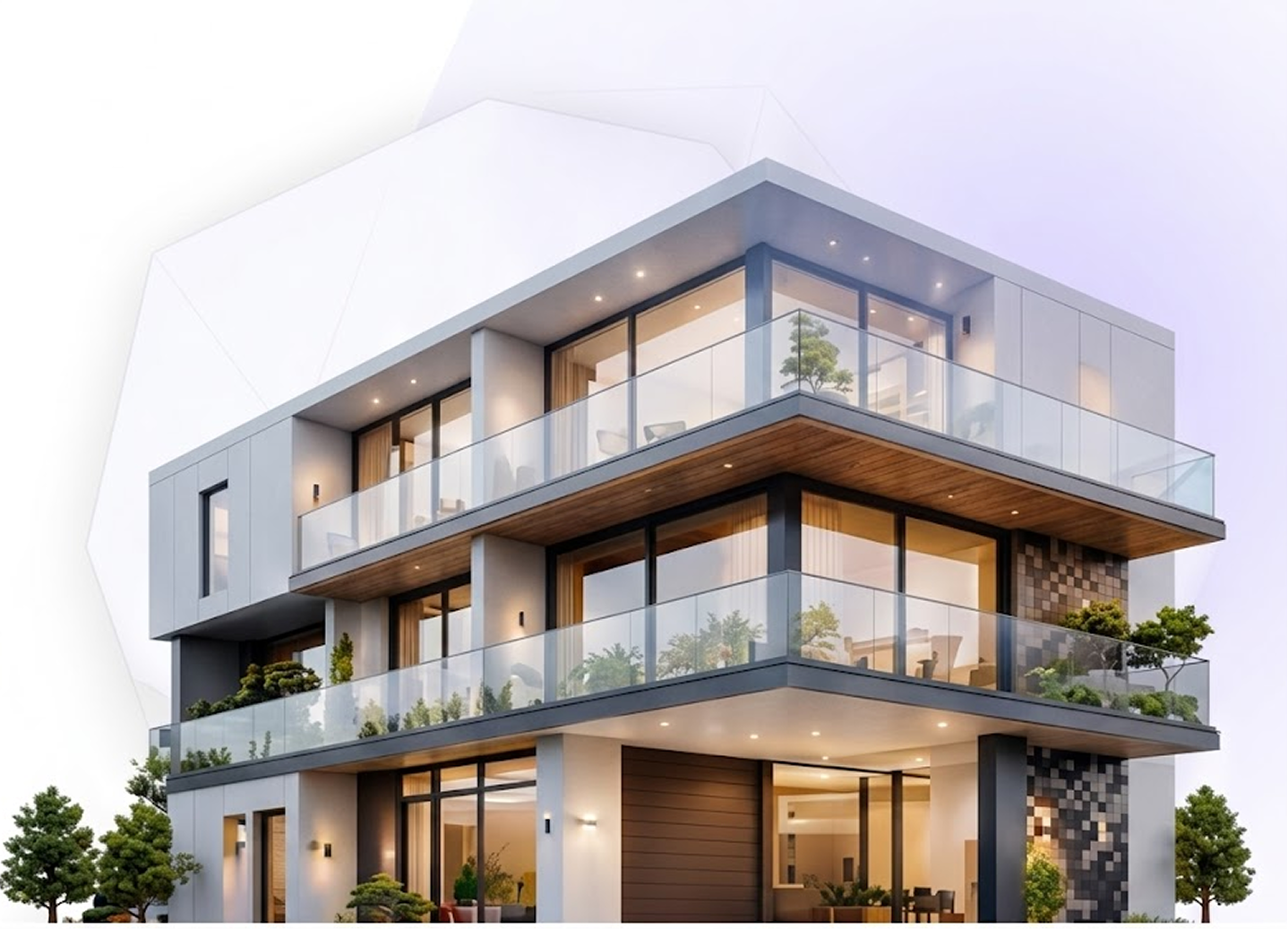 Completed construction project